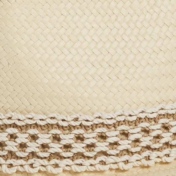 NWT Rag & Bone Packable Net Band Fedora Straw Hat Size M Retail $225 main image 8